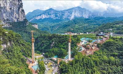 公司牵头总承包的姚家平水利枢纽工程正加紧建设